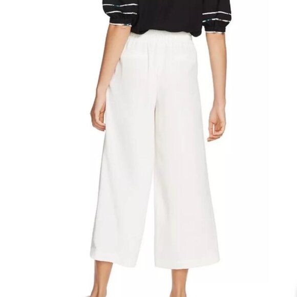 1. State Women's Wide Leg Elastic back Waist Soft Ecru Trousers Sz XL NWT - Picture 2 of 14